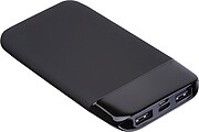 8000 mAh powerbank with illuminated logo, black