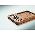 Acacia nut cracker set