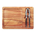 Acacia nut cracker set
