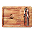 Acacia nut cracker set