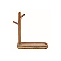Acacia wood key tray holder
