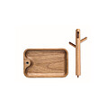 Acacia wood key tray holder