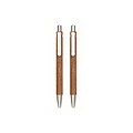 Acacia wood pen and pencil set