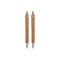 Acacia wood pen and pencil set