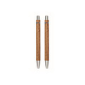 Acacia wood pen and pencil set