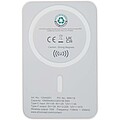 Acrab 10.000 mAh 15W magnetic wireless power bank with 20W PD - made from recycled plastic, white