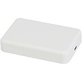 Acrab 10.000 mAh 15W magnetic wireless power bank with 20W PD - made from recycled plastic, white
