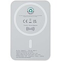 Acrab 5000 mAh 15W magnetic wireless power bank with 20W PD - made from recycled plastic, white
