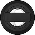 Ain recycled plastic magnetic phone stand with bottle opener, solid black