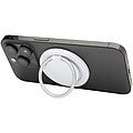 Albali recycled plastic magnetic phone holder with ring stand, white
