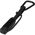 Algieba 65W 3-in-1 recycled aluminium charging cable with carabiner