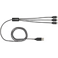Alphecca recycled aluminium and RPET 5-in-1 charging cable