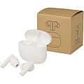 Alterf recycled plastic True Wireless Bluetooth® headset with silicone eartips, white
