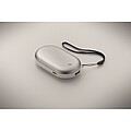 Aluminium electric hand warmer, matt silver