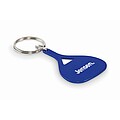 Aluminium key ring, blue