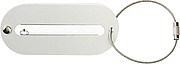Aluminium luggage tag Silver