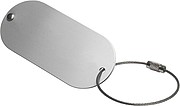 Aluminium luggage tag Silver
