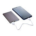 Aluminium power bank Ezra, silver