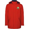 America kids padded parka jacket, red