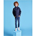 America kids padded parka jacket, red