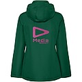 America womens padded parka jacket, bottle green