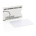 Anti-skimming shield card, white