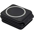 Armus 3-in-1 15W recycled plastic foldable wireless charger, black