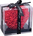 Artificial roses in heart shape, red