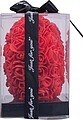 Artificial roses in heart shape, red