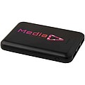 Asama 5000 mAh Type-C recycled plastic power bank, solid black