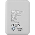 Asama 5000 mAh Type-C recycled plastic power bank, white