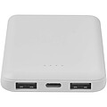 Asama 5000 mAh Type-C recycled plastic power bank, white