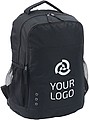 Backpack in a 600d polyester. Black