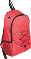 Backpack made of recycled polyester, red