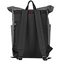 Backpack with colored applications
