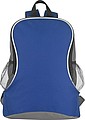 Backpack with side compartments, blue
