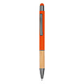 Ball pen with bamboo grip zone