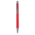 Ballpen with rubber finish