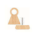 Bamboo bottle stand & opener