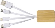 Bamboo charging cable
