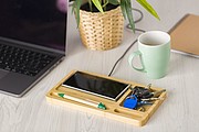 Bamboo desk organizer Faye