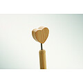 Bamboo heart ball pen