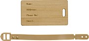 Bamboo luggage tag Shawn