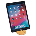Bamboo tablet and smartphone holder