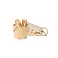 Bath gift set in wooden bucket