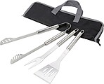 BBQ set in zipped caseSilver