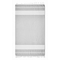 Beach bag with hammam towel, grey