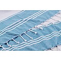 Beach bag with hammam towel, turquoise