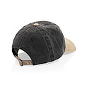 BEAU AWARE™ Washed 6 panel 270gsm cotton twill two tone cap