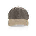 BEAU AWARE™ Washed 6 panel 270gsm cotton twill two tone cap